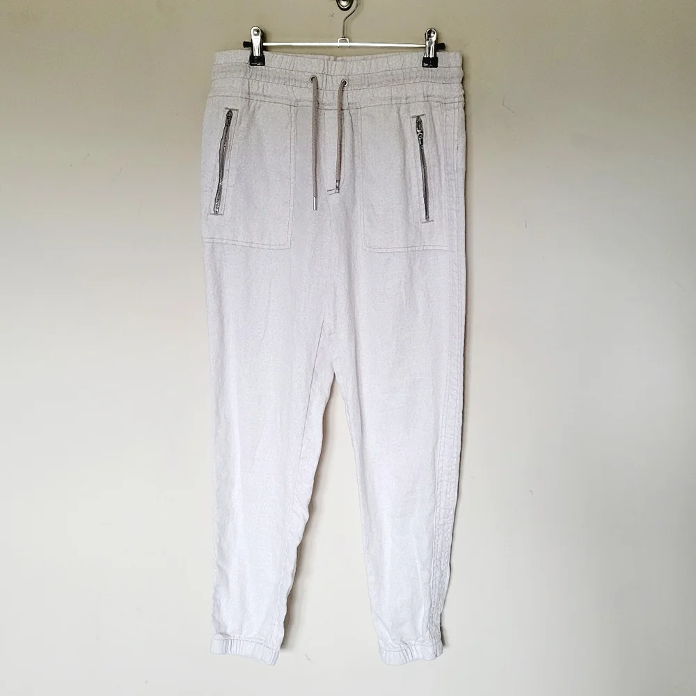 Athleta Cheetah Cabo Linen Jogger Travel Lifestyle Pant - Picture 5 of 10